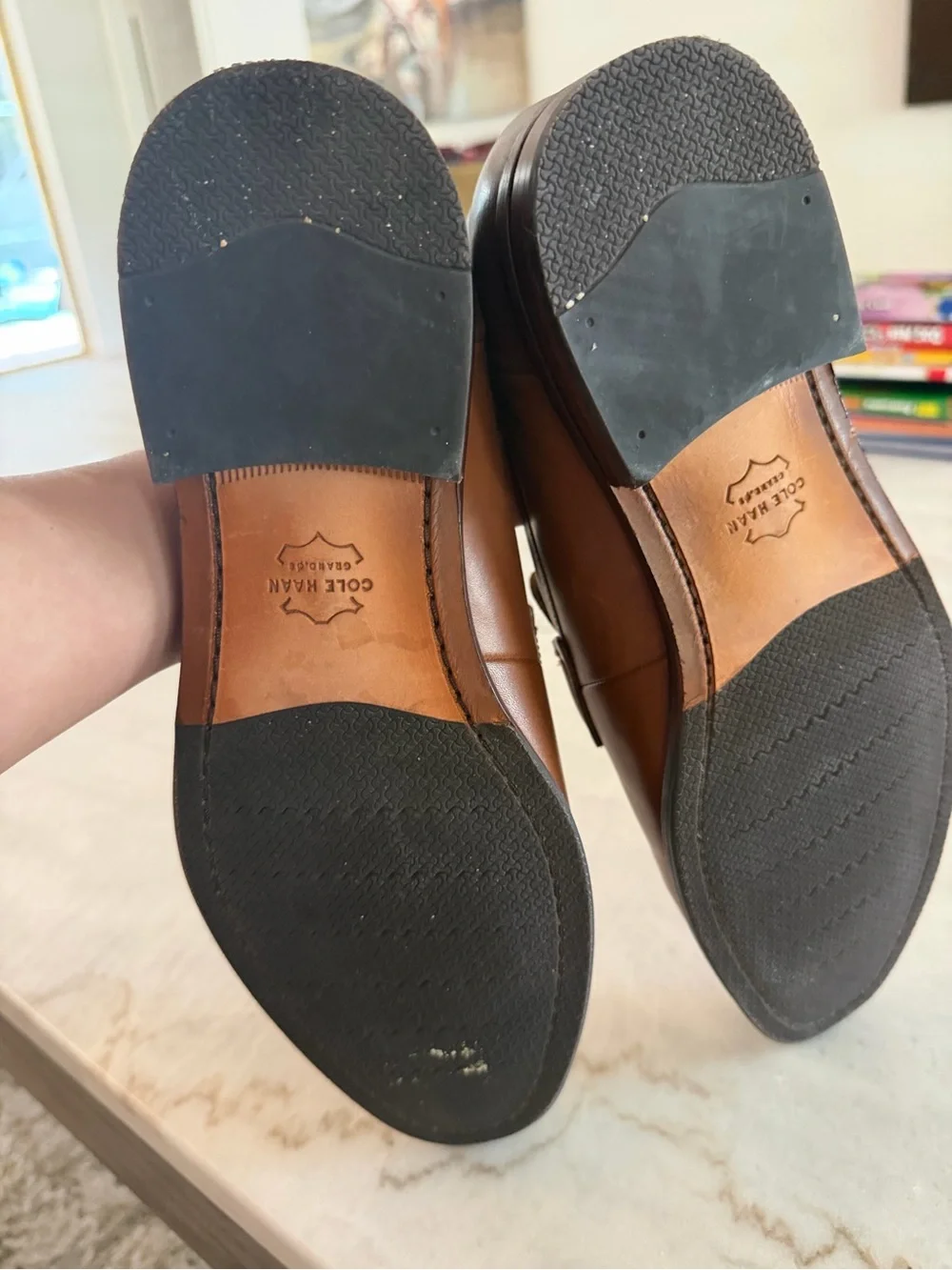 Cole Haan Brown Leather Penny Loafers 9.5M